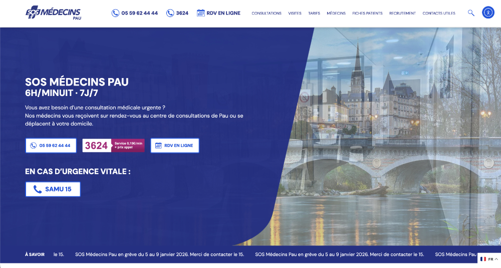 sosmedecinspau.fr
